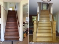 before and after stairway