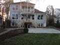 Montgomery County MD exterior hardscape, rear deck and new basement level apartment